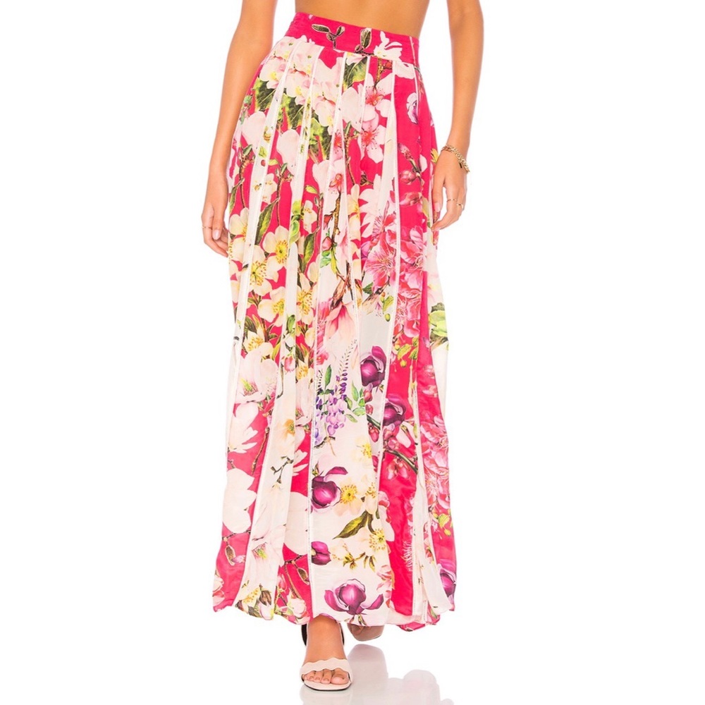 Rococo Sand Maxi Skirt in Pink